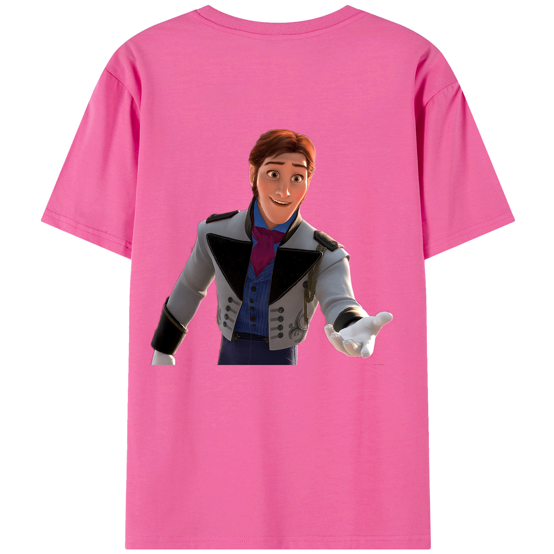（画像用） アナと雪の女王 アンナ エルサ Frozen Anna Elsa レディース半袖Tシャツ(バックプリント)